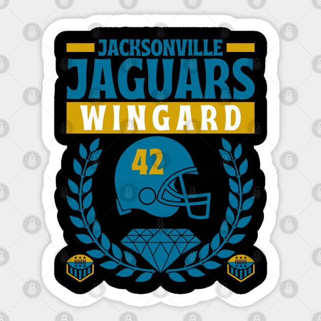Jacksonville Jaguars Wingard 42 Edition 2 Sticker by Astronaut.co